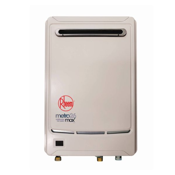 Rheem 26L Metro Max Gas Continuous Flow Hot Water Heater - Supply & Install